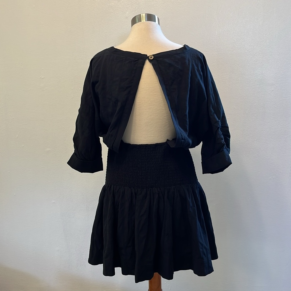 NWT ANTHROPOLOGIE MAEVE Black Dress Sz Medium - Picture 6 of 14